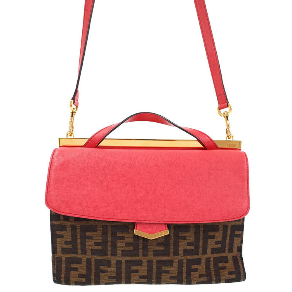 FENDI Zucca Demi Jour Handbag Bag